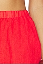 view 6 of 6 SHORT DE LINO LINEN SHORT in Red