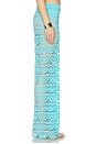 view 3 of 6 High Waist Lace Pant in Turquoise