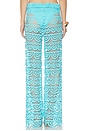 view 4 of 6 High Waist Lace Pant in Turquoise