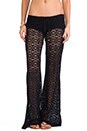 view 1 of 7 Eyelet Lace Pants in Midnight Gold
