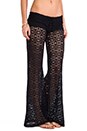 view 2 of 7 Eyelet Lace Pants in Midnight Gold