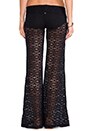 view 3 of 7 Eyelet Lace Pants in Midnight Gold