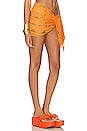 view 2 of 4 Mini Lace Sarong in Orange Crush