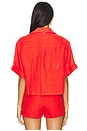 view 3 of 4 Linen Top in Passion