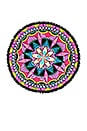 view 1 of 2 Round Fringe Beach Towel in Mandala