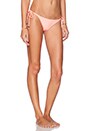view 2 of 4 Tie Teeny Bikini Bottom in Coral