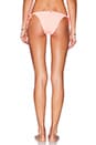 view 3 of 4 Tie Teeny Bikini Bottom in Coral