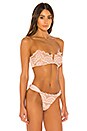 view 3 of 5 V Lace Bandeau Bikini Top in Pink Sand