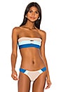 view 1 of 5 x Helen Owen Bandeau Top in Blue in Ocean