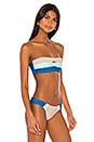 view 3 of 5 x Helen Owen Bandeau Top in Blue in Ocean