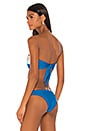 view 4 of 5 x Helen Owen Bandeau Top in Blue in Ocean