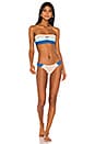 view 5 of 5 x Helen Owen Bandeau Top in Blue in Ocean