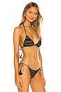 view 2 of 4 Embroidered Tri Bikini Top in Tigerlily