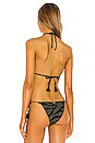 view 3 of 4 Embroidered Tri Bikini Top in Tigerlily