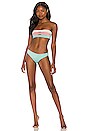 view 5 of 5 Color Block Bandeau Bikini Top in Divine