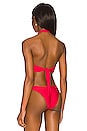 view 3 of 4 x REVOLVE Chain Wrap Bikini Top in Red Coral