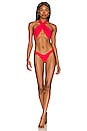 view 4 of 4 x REVOLVE Chain Wrap Bikini Top in Red Coral