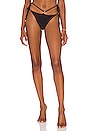 view 1 of 4 BRAGUITA BIKINI RIVER TIE TEENY in Black Pier