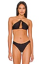 view 1 of 4 HAUT DE MAILLOT DE BAIN GWEN CHAIN in Black Pier