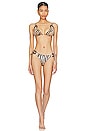 view 4 of 4 Ring Tie Teeny Bikini Bottom in Celo