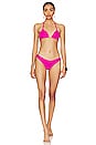 view 4 of 4 Isla Bikini Top in Hot Pink