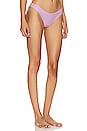 view 2 of 4 Basic Ruched Teeny Bikini Bottom In Violet in Violet