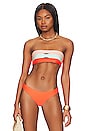 view 1 of 5 HAUT DE MAILLOT DE BAIN BANDEAU COLORBLOCKED in Omni