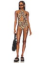 view 4 of 4 Alex One Piece in Leopard
