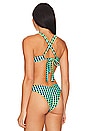 view 3 of 4 Perla Underwire Bikini Top in Gingham Drift