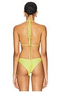 view 3 of 5 Isla Triangle Bikini Top in Lemon Drop