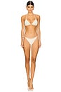 view 4 of 4 Tie Teeny Bikini Bottom in White