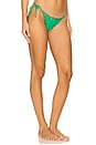 view 2 of 4 Tie Teeny Embroidered Bikini Bottom in Green