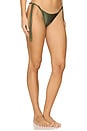 view 2 of 4 Mila Tie Teeny Bikini Bottom in Olive