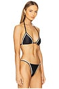 view 2 of 4 Raven Triangle Bikini Top in Black