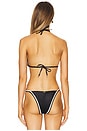 view 3 of 4 Raven Triangle Bikini Top in Black