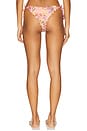 view 3 of 4 Embroidered Lettuce Edge Bikini Bottom in Multi