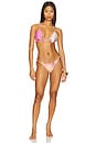 view 4 of 4 Embroidered Lettuce Edge Bikini Bottom in Multi