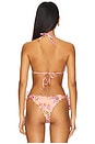 view 4 of 6 Embroidered Lettuce Edge Bikini Top in Bahia