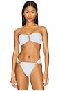 view 1 of 6 Detail Bandeau Bikini Top in Tallulah White