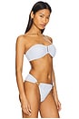 view 3 of 6 Detail Bandeau Bikini Top in Tallulah White