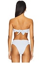 view 4 of 6 Detail Bandeau Bikini Top in Tallulah White
