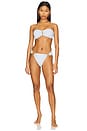 view 5 of 6 Detail Bandeau Bikini Top in Tallulah White