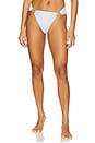 view 1 of 5 Detail Fanned Bikini Bottom in Tallulah White