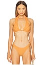 view 1 of 5 Brynn Halter Bikini Top in Orange