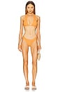 view 4 of 5 Brynn Halter Bikini Top in Orange