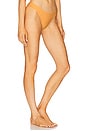 view 2 of 4 Basic Ruched Teeny Bikini Bottom in Orange