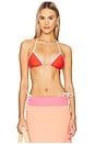 view 1 of 4 Thea Triangle Bikini Top in Passion