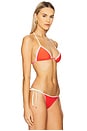view 2 of 4 Thea Triangle Bikini Top in Passion