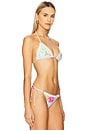 view 2 of 4 Kyle Crochet Trim Triangle Bikini Top in Floret
