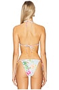 view 3 of 4 Kyle Crochet Trim Triangle Bikini Top in Floret